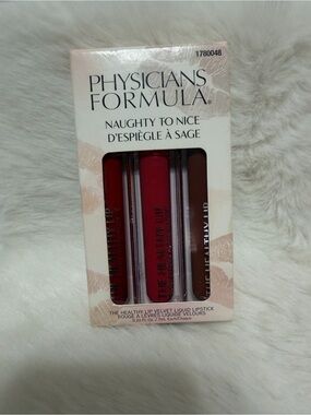 Physicians Formula Naughty to Nice Lip Velvet Liquid Lipstick Trio - Red  & Nut